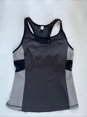 Fila Gray and Black Racerback Tank Top athletic